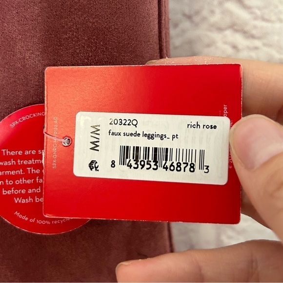 SPANX High Waist Faux Suede Leggings NWT - Picture 9 of 14